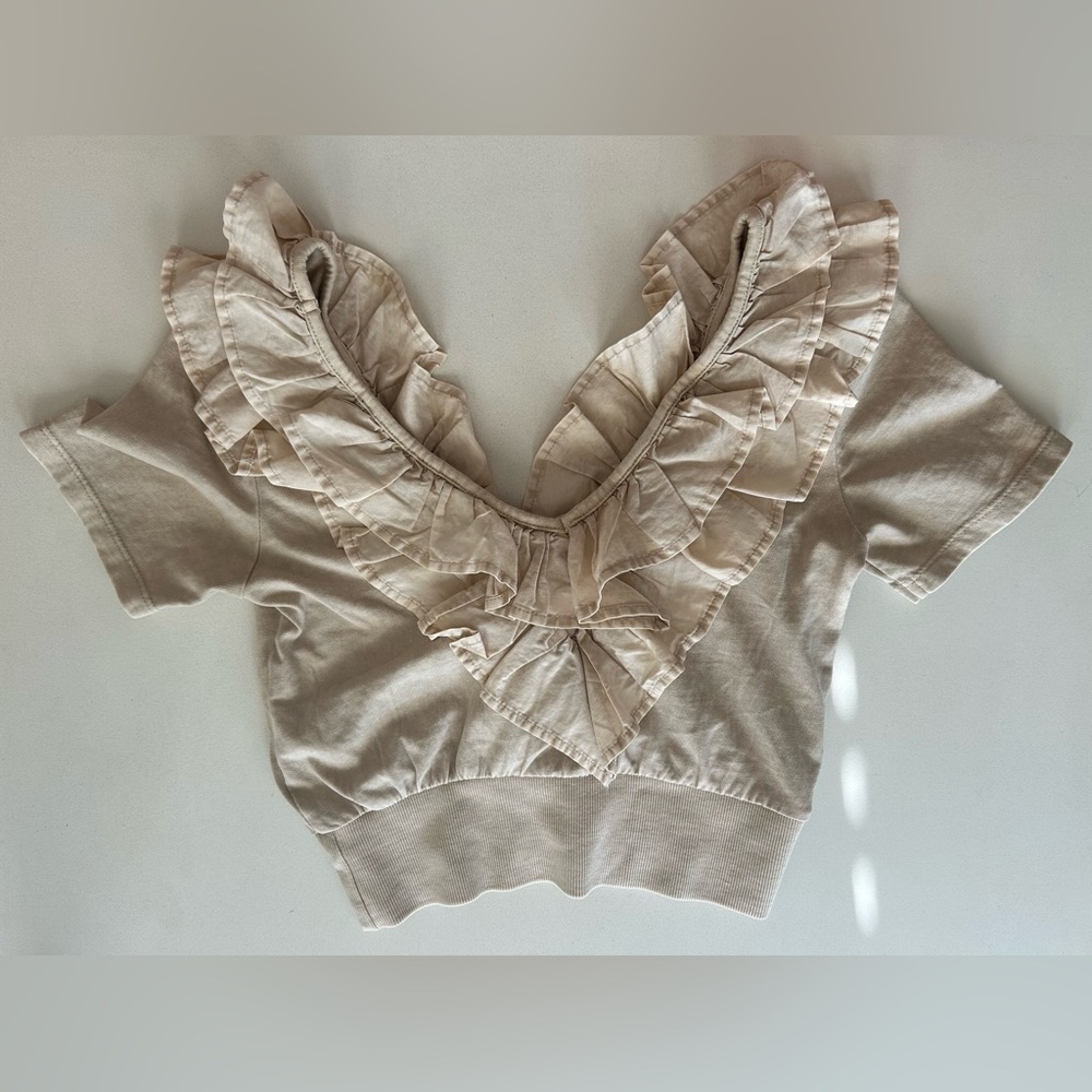 Zara Cropped/Off-the Shoulder Top